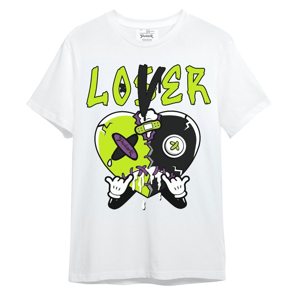 Shirt To Match GS Black Barely Volt 11s - Loser Lover Drip Heart Graphic