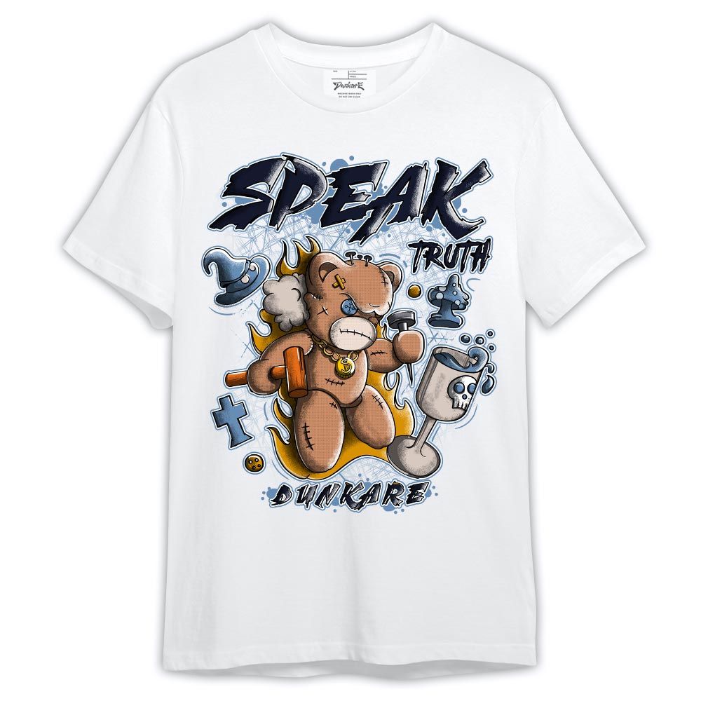 Shirt To Match High OG First In Flight 1s - Speak Truth Bear Shirt Outfit 1505 LGH
