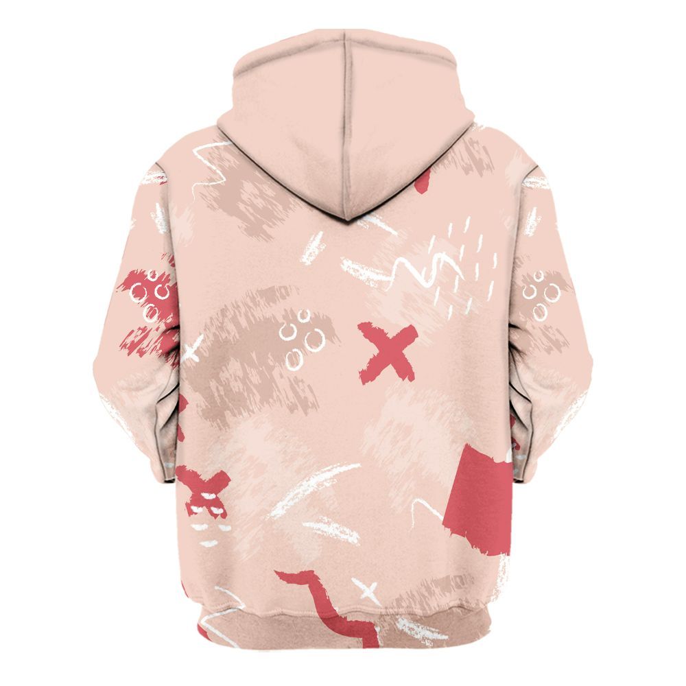 Hoodie To Match Washed Coral 2s Shirt, Hustle Grind Pray Retro All Over Print