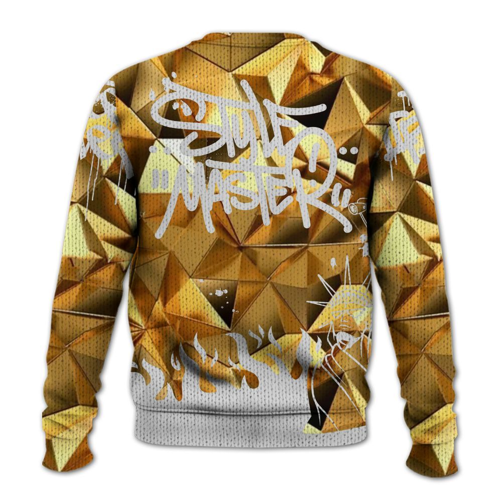 Knitted Sweater To Match NET Gold 4s - Graphic Fck Around Find Out