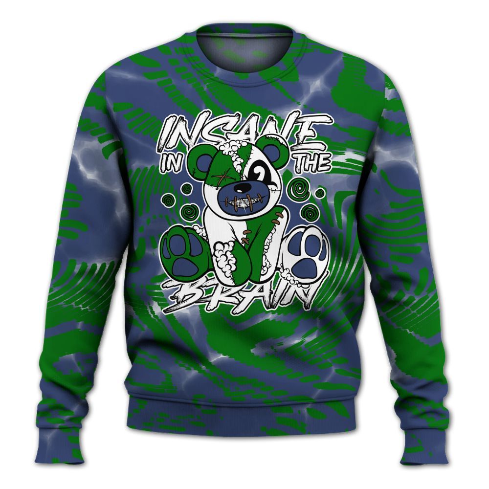 Sweatshirt To Match Midnight Navy 13s - Insanes Bear Fume All Over Print