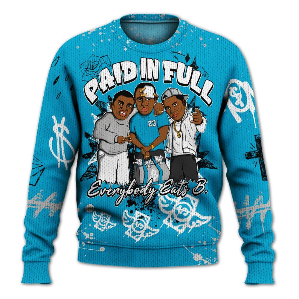 Sweater To Match Ja 3 Jurassic Park Metallic Silver - Everybody Paid In Full Crayon Graphic