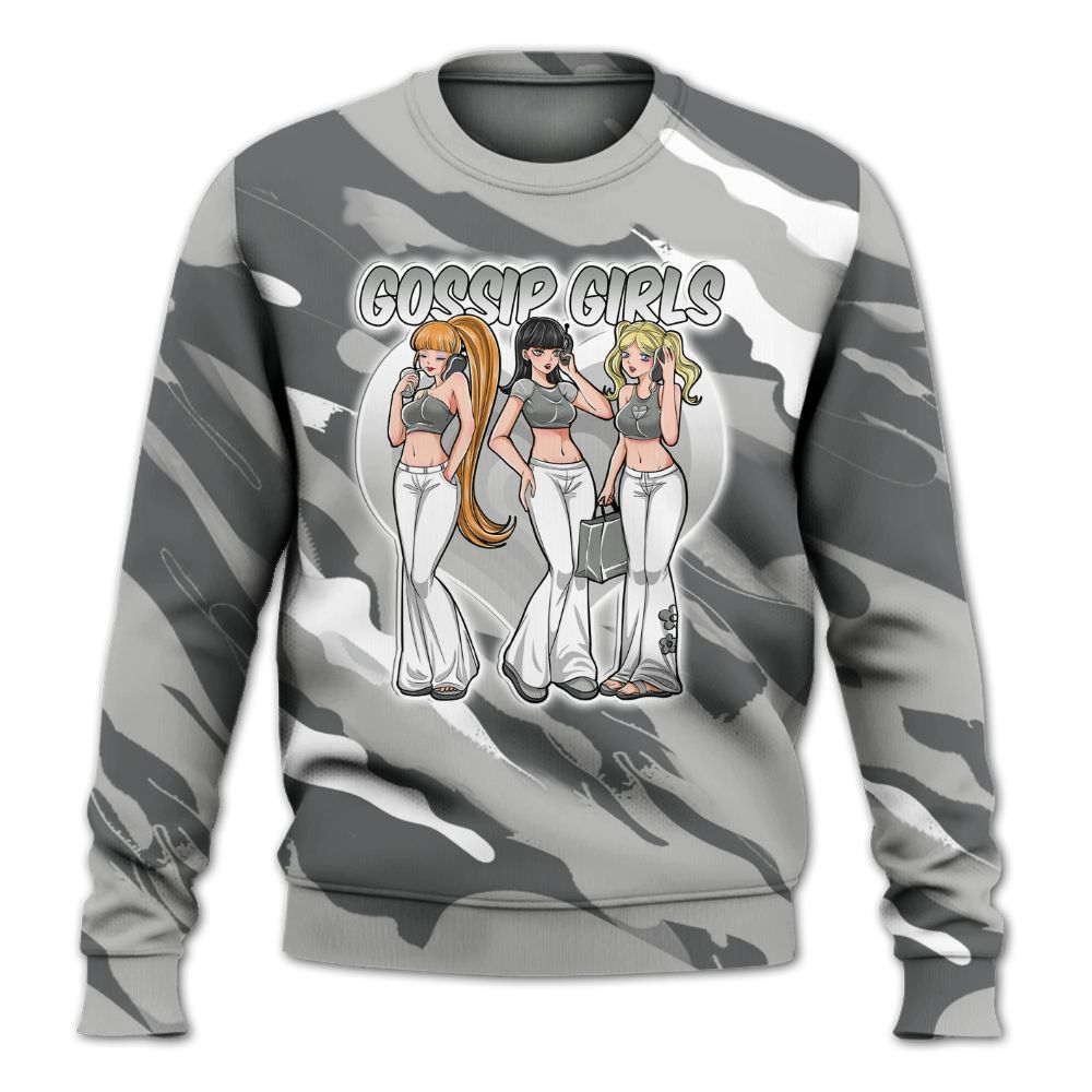 Sweatshirt To Match Retro Wet Cement 4s - Gossip'Girls All Over Print