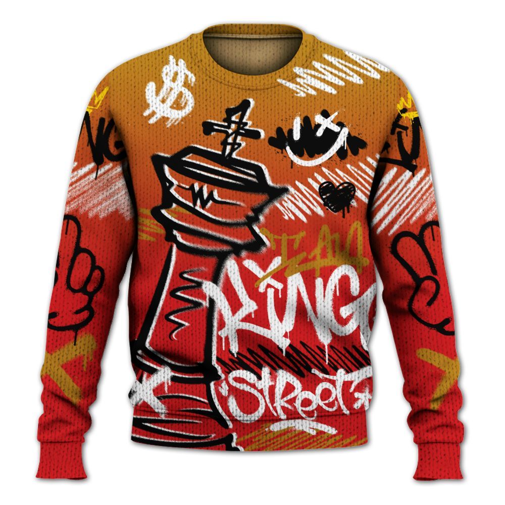 Knitted Sweater To Match Scoot Zeros Retro Portland - Street King Chess Streetwear