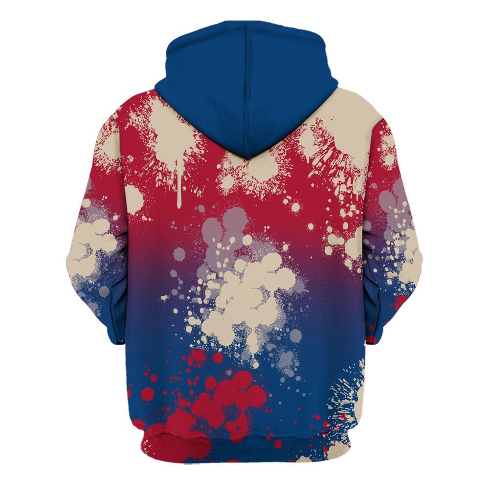 Hoodie To Match Rare Air 4s - God Blessed Ink Drip All Over Print