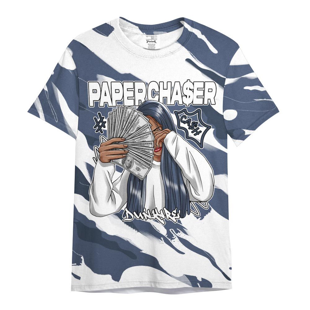 Shirt To Match Low Diffused Blue 11s - PaperChase Unique Colored Graphic Shirt Unisex