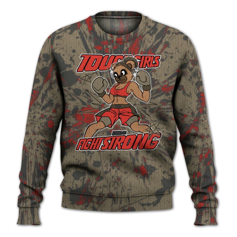 Knitted Sweater To Match Olive 9s - Gritty Girls Bear Luxury