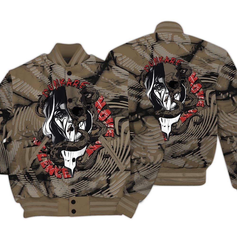 Varsity Jacket To Match Olive 9s - Move In Silence Fume Varsity Jacket Unisex