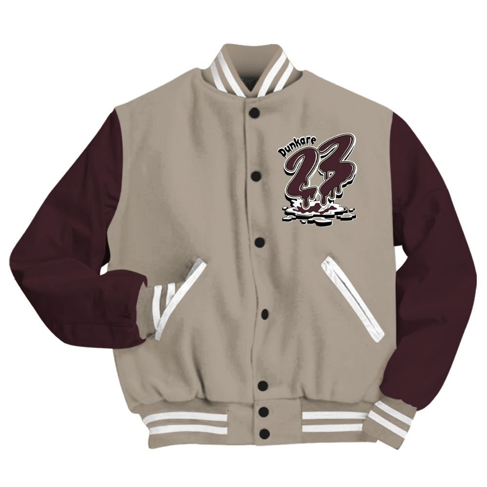 Varsity Jacket To Match AMM Retro Phantom 4s - Custom Name 23 Drip All Over Print