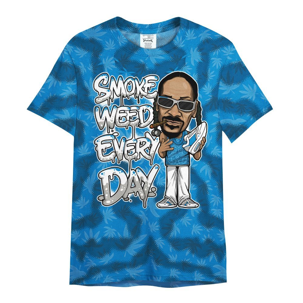Shirt To Match Military Blue 4s - Smoking Every Day Graphic Weeding Art All Over Print
