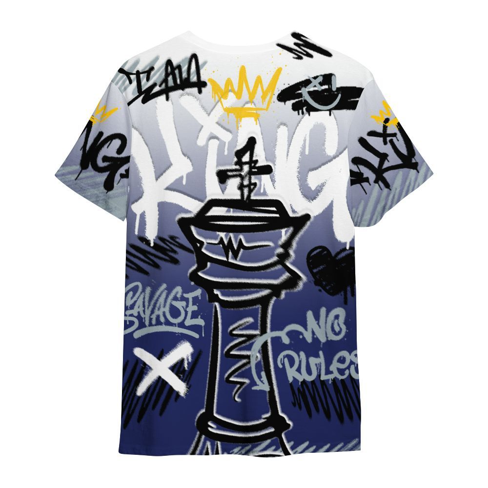 Shirt To Match Midnight Navy 11s - Street King Chess Streetwear All Over Print