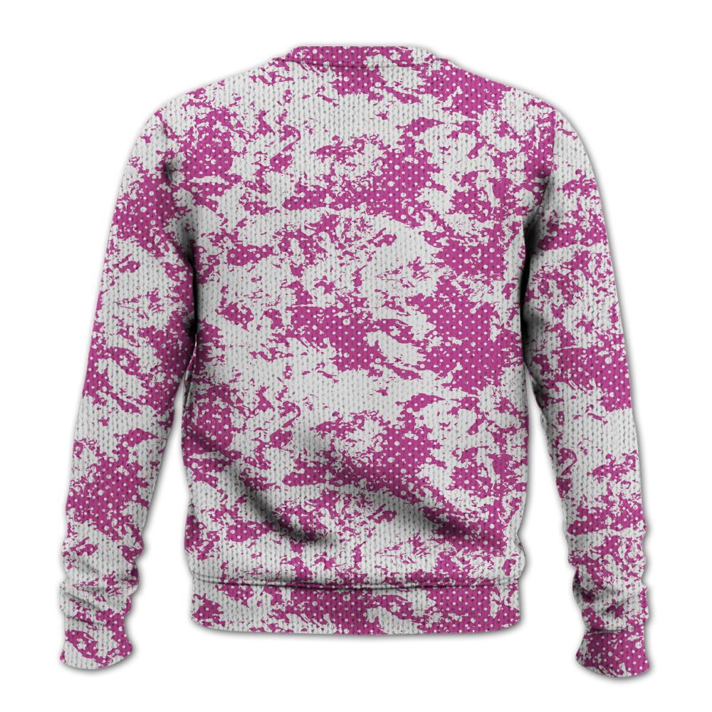 Knitted Sweater To Match Dunk Low Active Fuchsia - Show Me The Money Retro