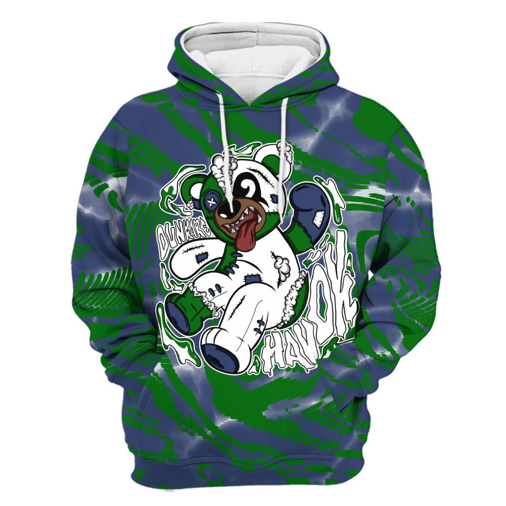 Hoodie To Match Midnight Navy 13s - Havok Bear All Over Print