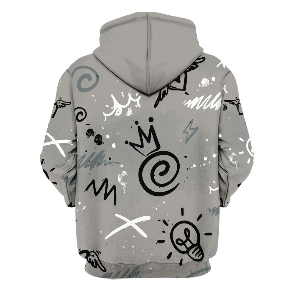 Hoodie To Match Cool Grey 9s - Drip Built Di2ferent All Over Print