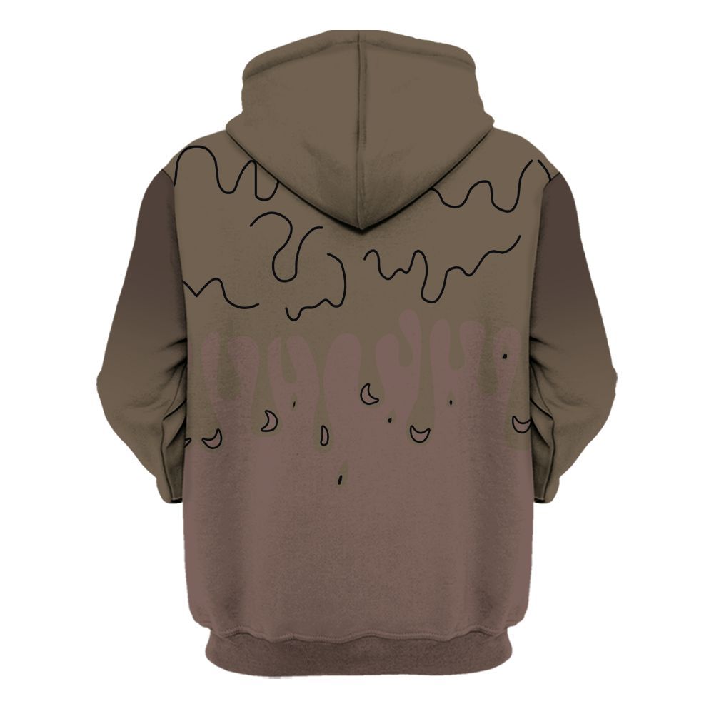 Hoodie To Match AMM Dark Mocha 4s - Loser Lover Dripping All Over Print