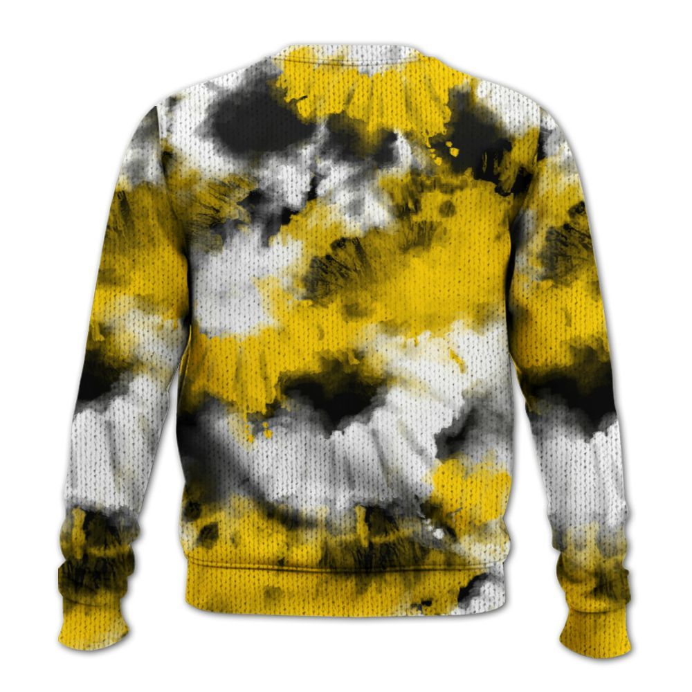Knitted Sweater To Match Corteiz Air Max 95 Tour Yellow - Tie Dye FK Around Find Out