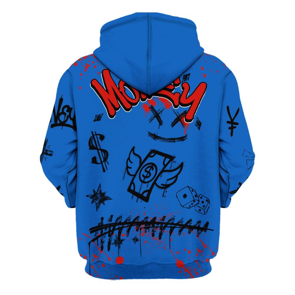Hoodie To Match Kobe 6 Game Royal - Everybody Paid In Full Crayon All Over Print