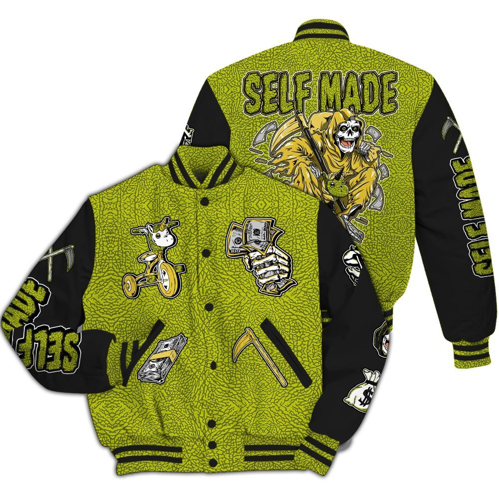 Varsity Jacket To Match Dunk Low QS Halloween Skull - Self Make Skeleton All Over Print