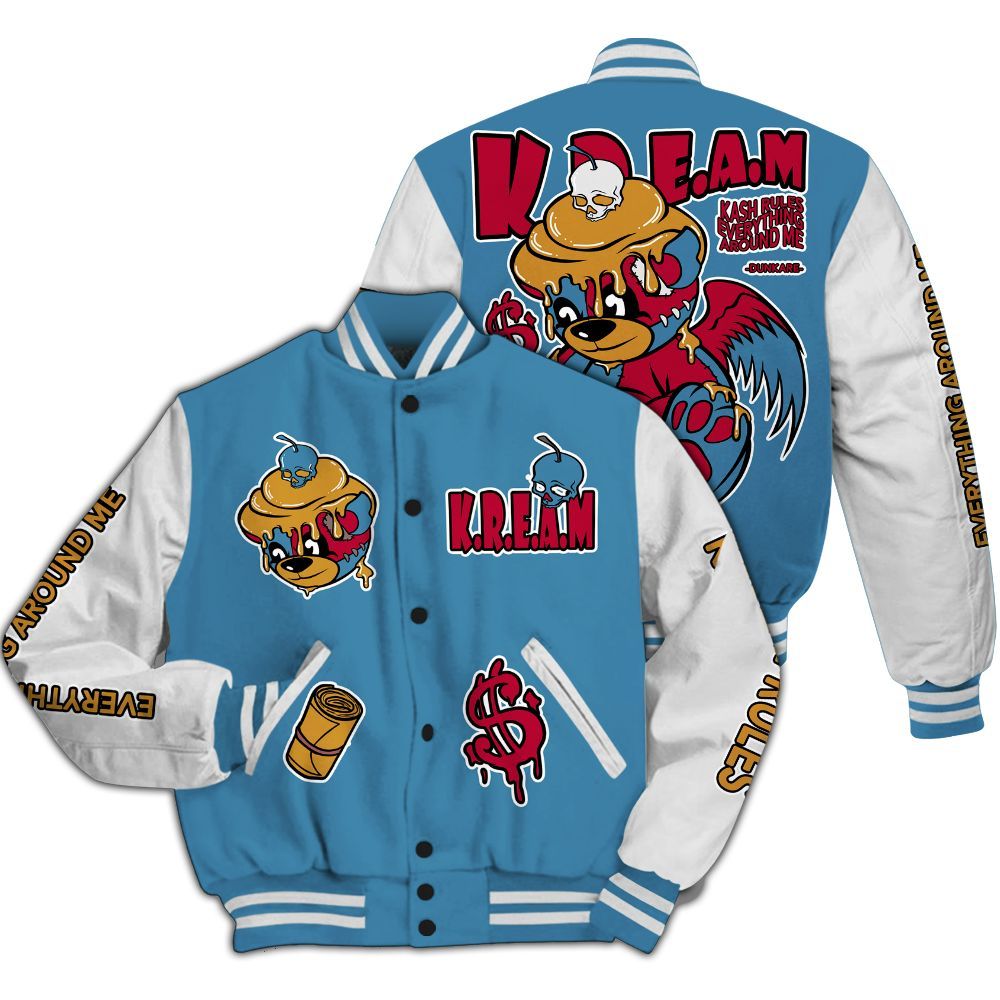 Varsity Jacket To Match GS Messy Room 4s - Loot Bear All Over Print