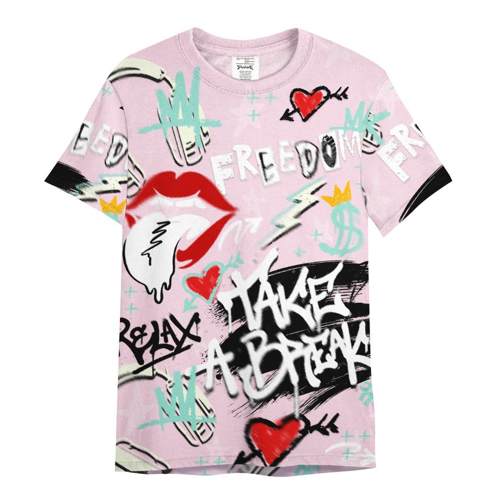 Shirt To Match Retro Easter 5s - Take Break Freedom Graffiti Streetwear All Over Print