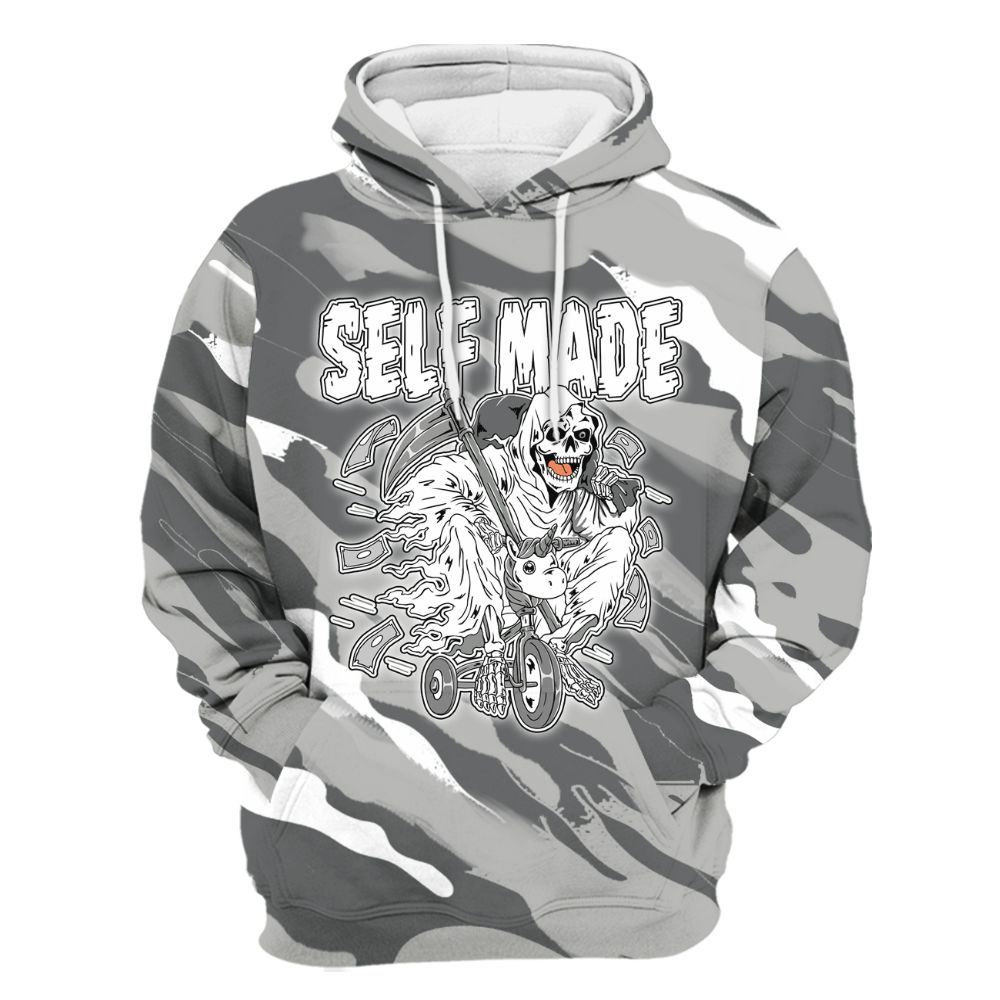 Hoodie To Match Paris Olympics 4s - Self Make Skeleton Colored All Over Print