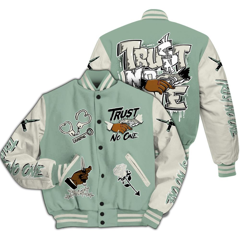 Varsity Jacket To Match Joins Year Of The Snake 5s - Trust No One Dripping All Over Print