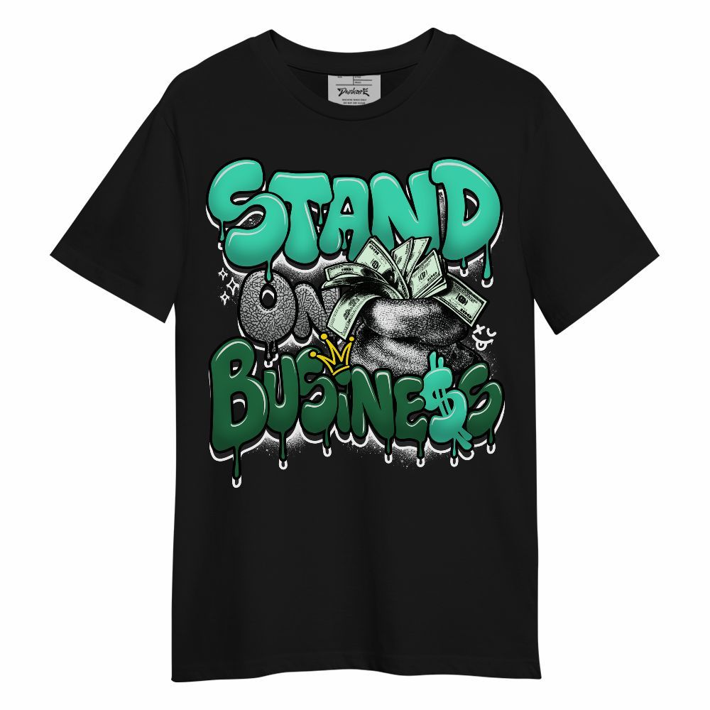 Shirt To Match Black Green Glow 3s - Stand Business Unisex Shirt