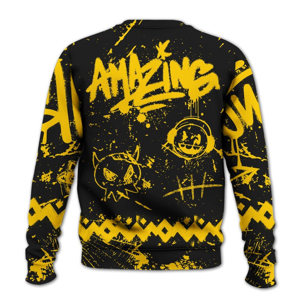 Sweatshirt To Match Corteiz Air Max 95 Tour Yellow 5s - Friday Sneaker Crayon All Over Print