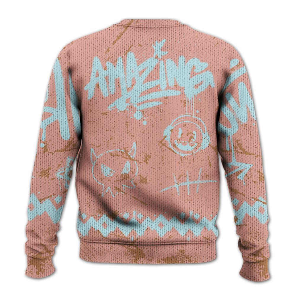 Knitted Sweater To Match Dunk Low Glacier Arctic - Friday Sneaker Crayon