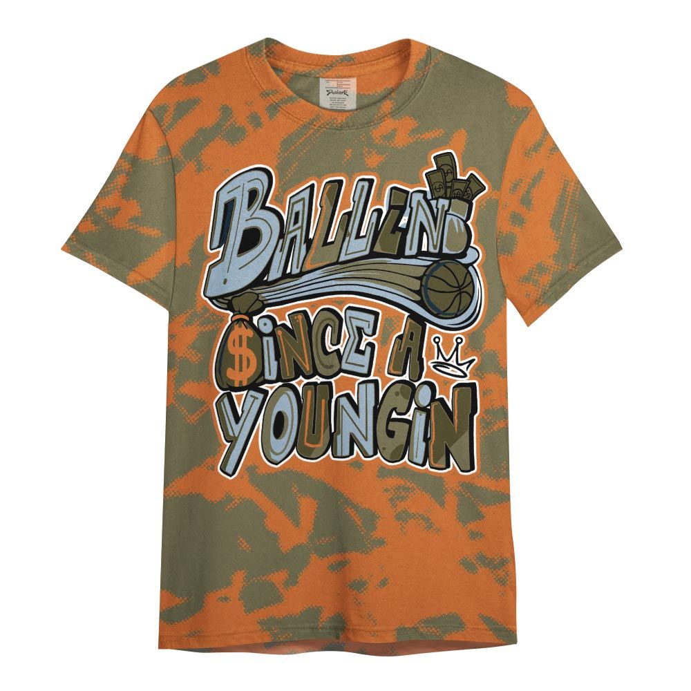 Shirt To Match Olive 5s - Ballin' Since A Youngin Abstract Shirt Unisex