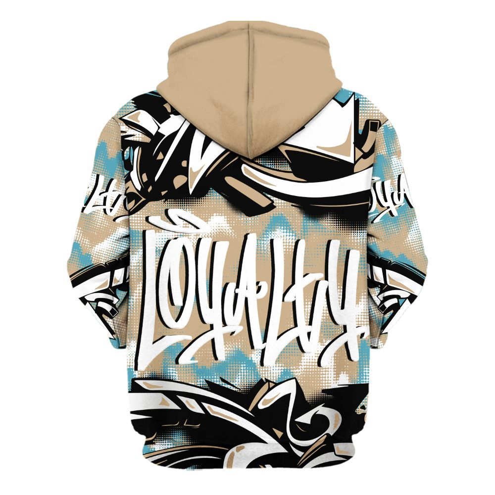 Hoodie To Match H-Town 11s - Loyalty Out Value Graffiti All Over Print
