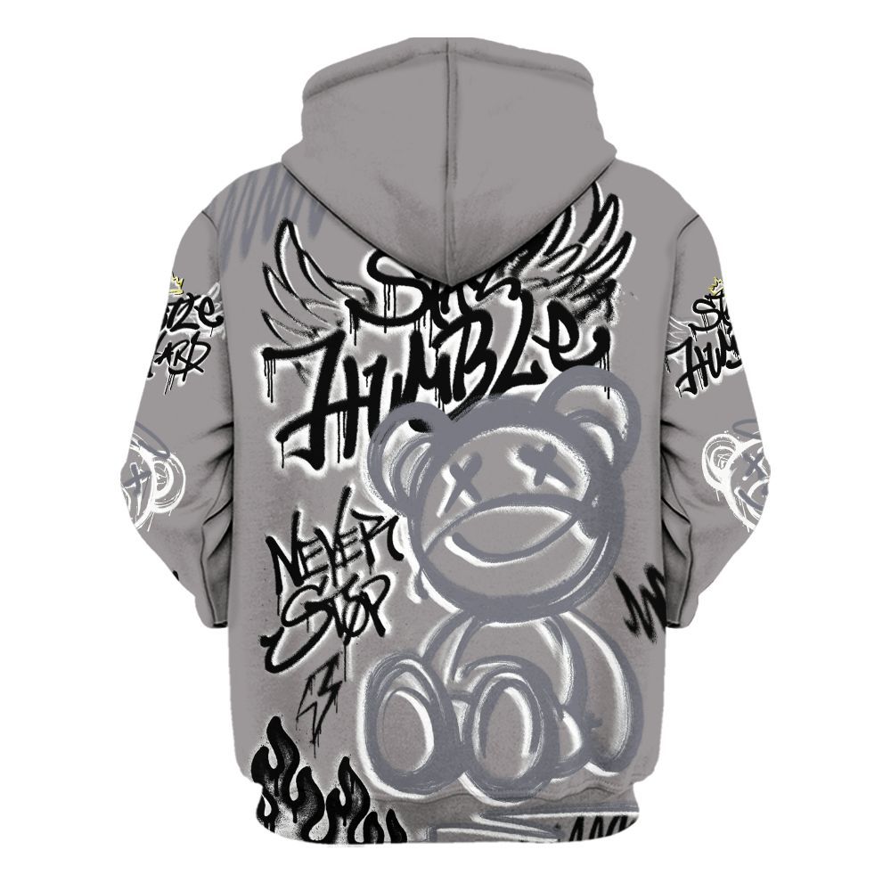 Hoodie To Match Cool Grey 11s - Humble Drip Streetwear Graffity All Over Print