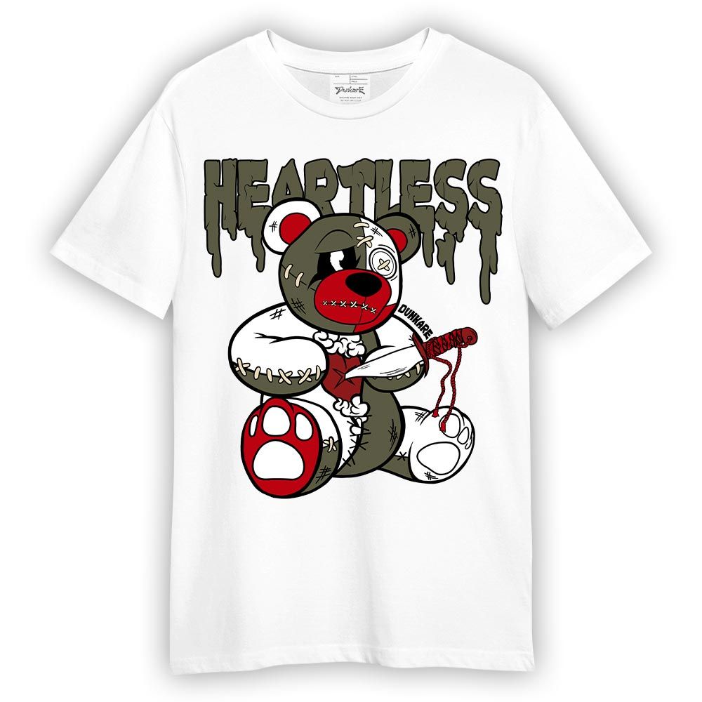 Shirt To Match Low OG Medium Olive 1s - Heartless Bear Shirt Unisex