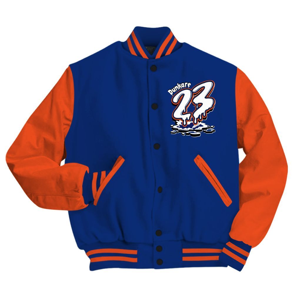 Varsity Jacket To Match Suede GS League - Custom Name 23 Drip All Over Print