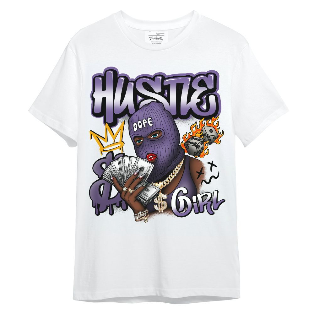 Shirt To Match Dunk Low Black Raspberry - Money Hustles Girl Streetwear Unisex Shirt