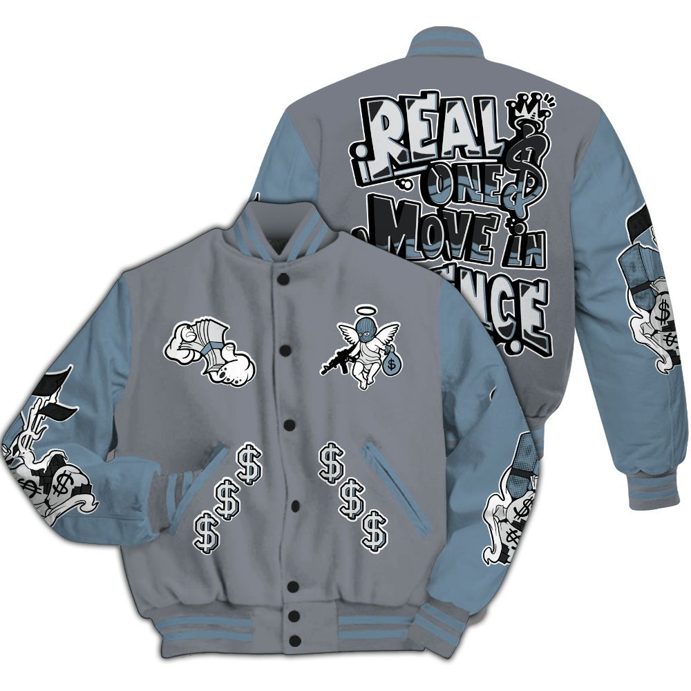 Varsity Jacket To Match Air Max DN Silver Bullet - Ones Move In Silence Graphic All Over Print