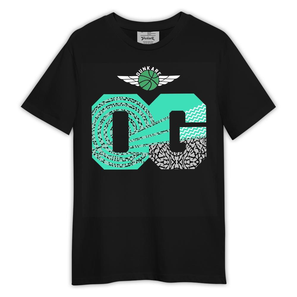 Shirt To Match Black Green Glow 3s - Sneaker Retro OG Shirt Outfit 1805 NCT