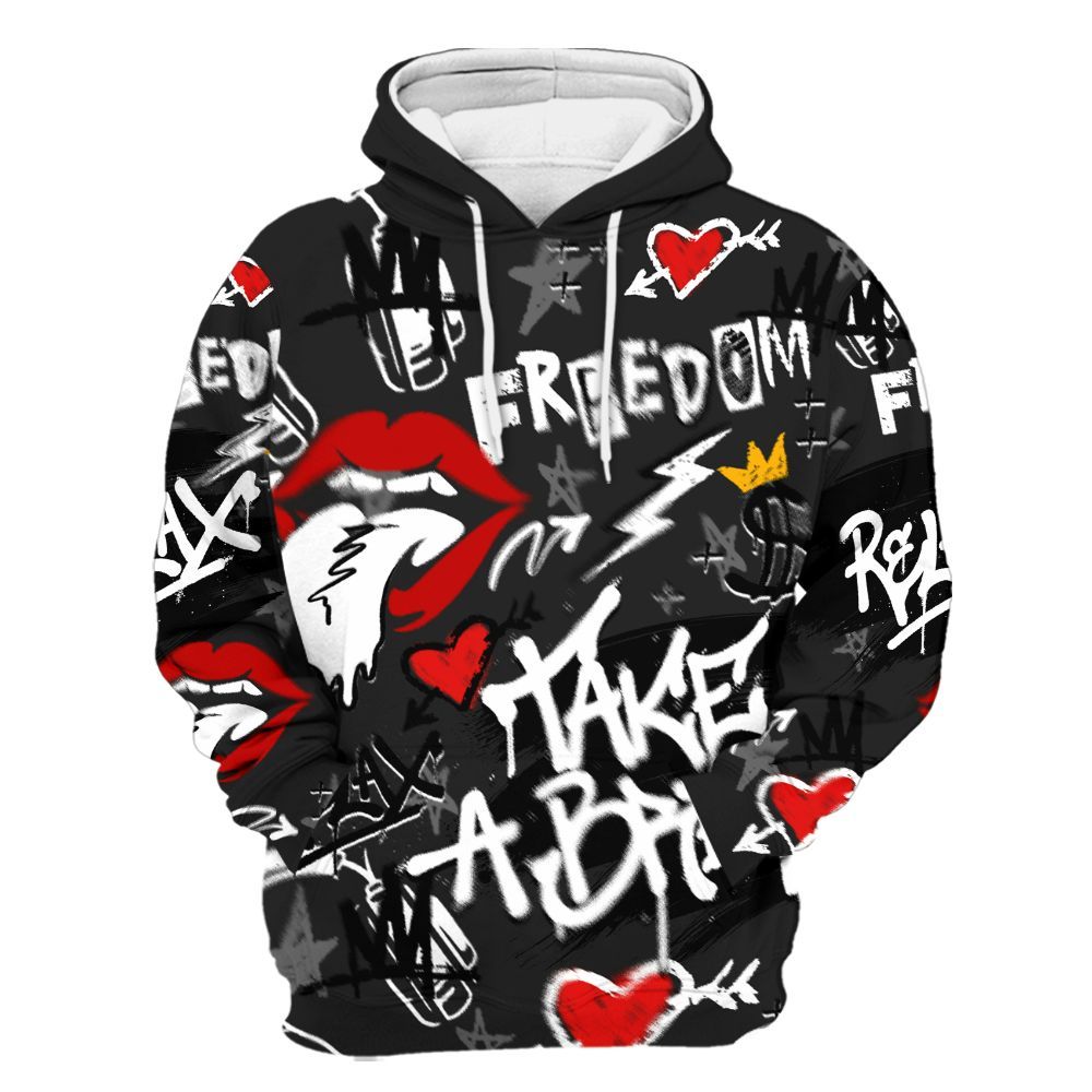 Hoodie To Match Kobe 9 EM Mambacita - Take Break Freedom Graffiti Streetwear All Over Print