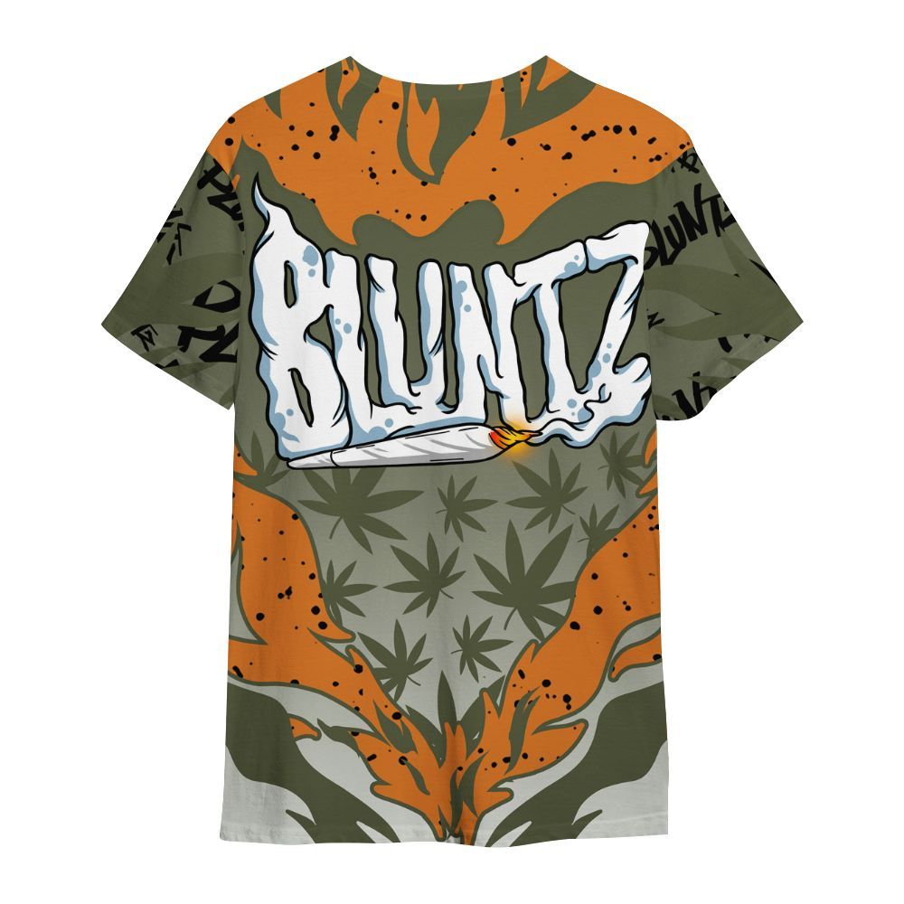 Shirt To Match Olive 5s - Bluntz Burnz Graphics All Over Print