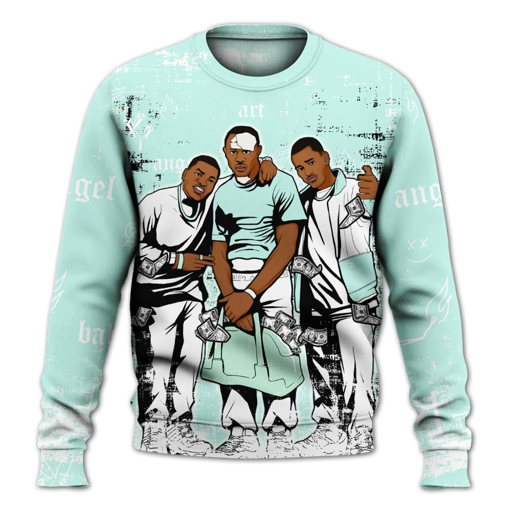 Sweatshirt To Match Retro Low Igloo 11s - Paid In Full Money All Over Print