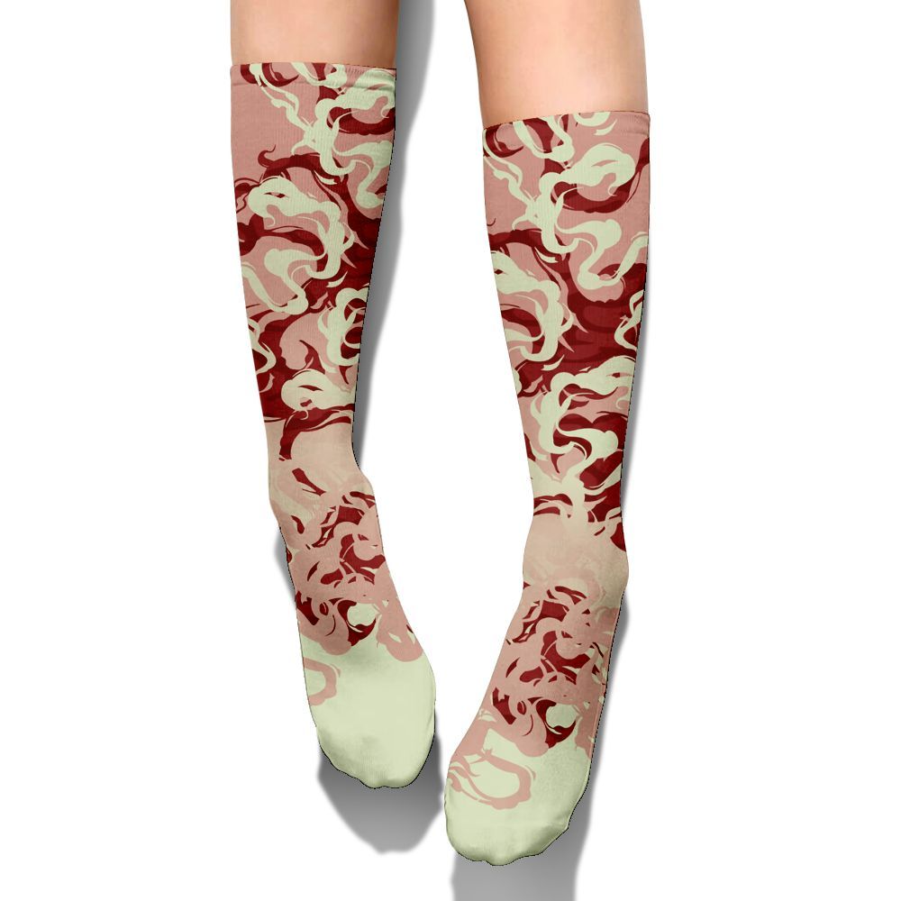 Sock To Match Valentines Day 3s - Color Smoke Graphic