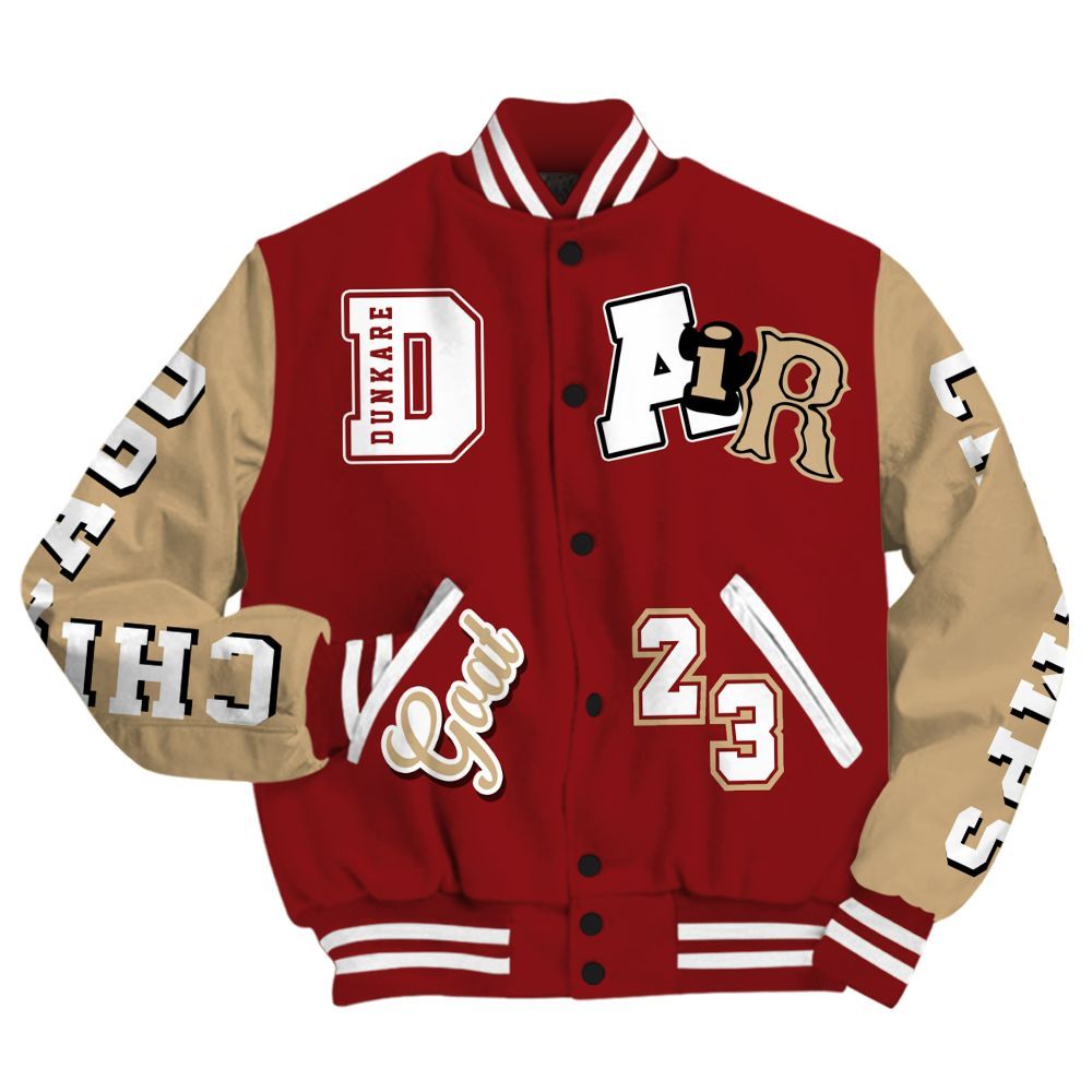 Varsity Jacket To Match Bin 23 3s - AIR Number 23 GOAT All Over Print