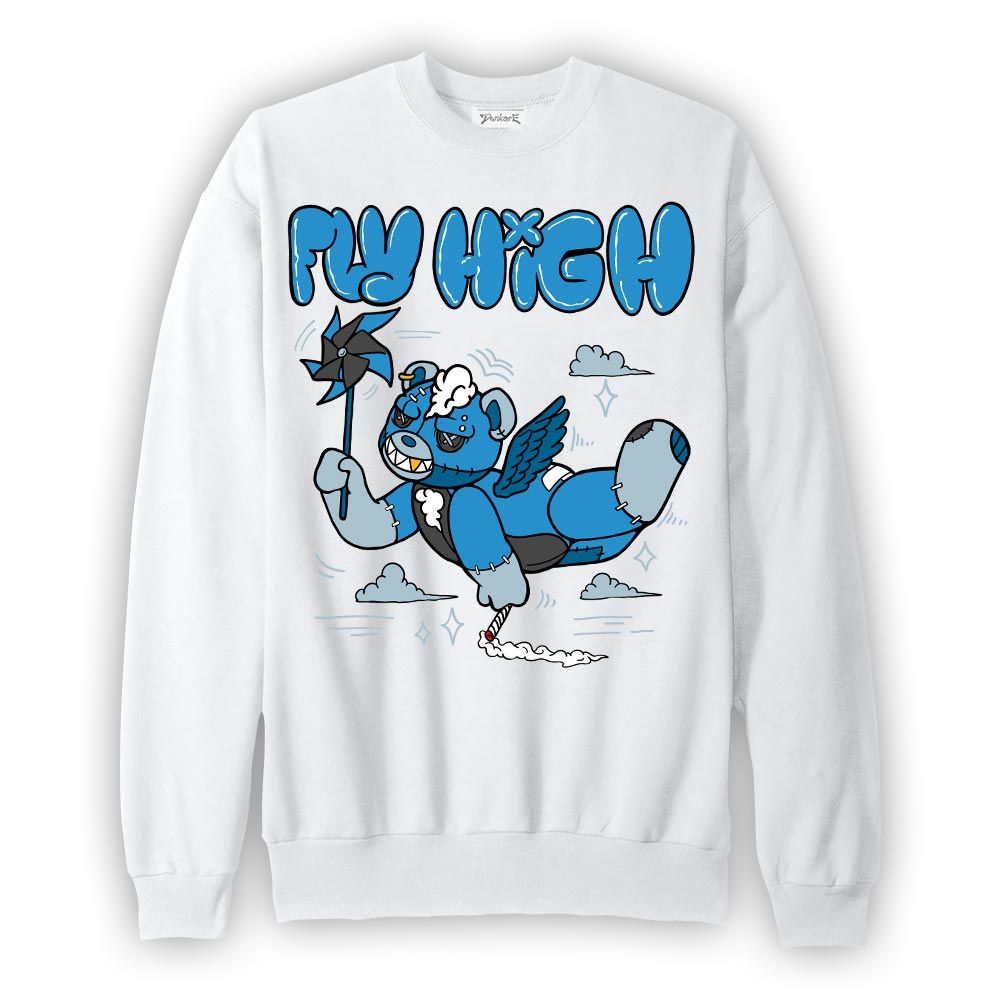 Sweatshirt To match Powder Blue 9s Sweatshirt - Float High Hugz Graphic
