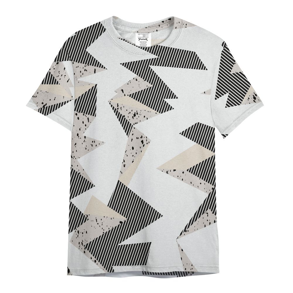 Shirt To Match Retro Reverse Metallic 5s - Geometric Camouflage Pattern All Over Print