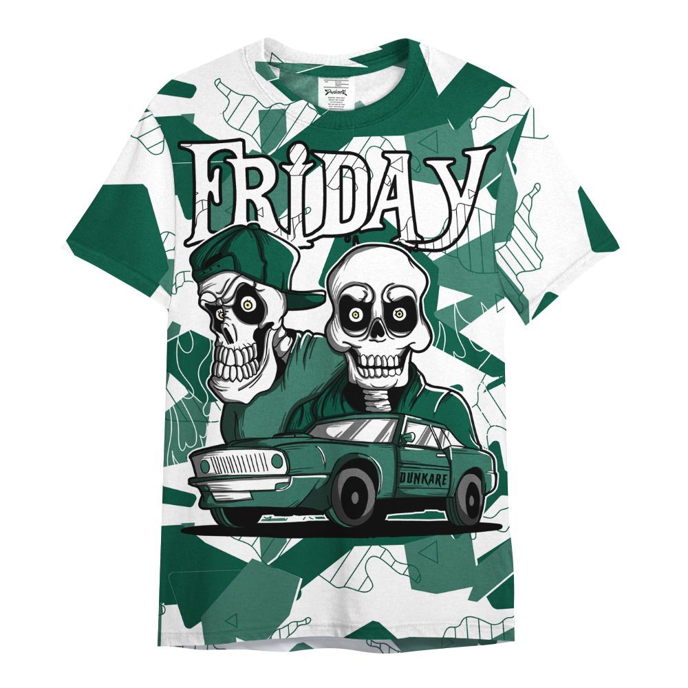 Shirt To Match Oxidized Green 4s - Friday Funny Retro All Over Print