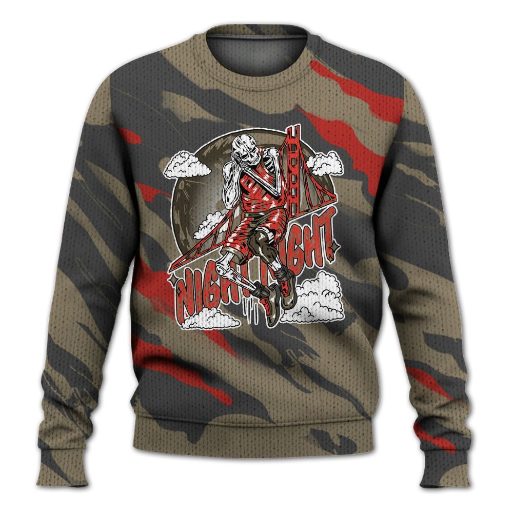 Knitted Sweater To Match Olive 9s - Seeya Skeleton Colored