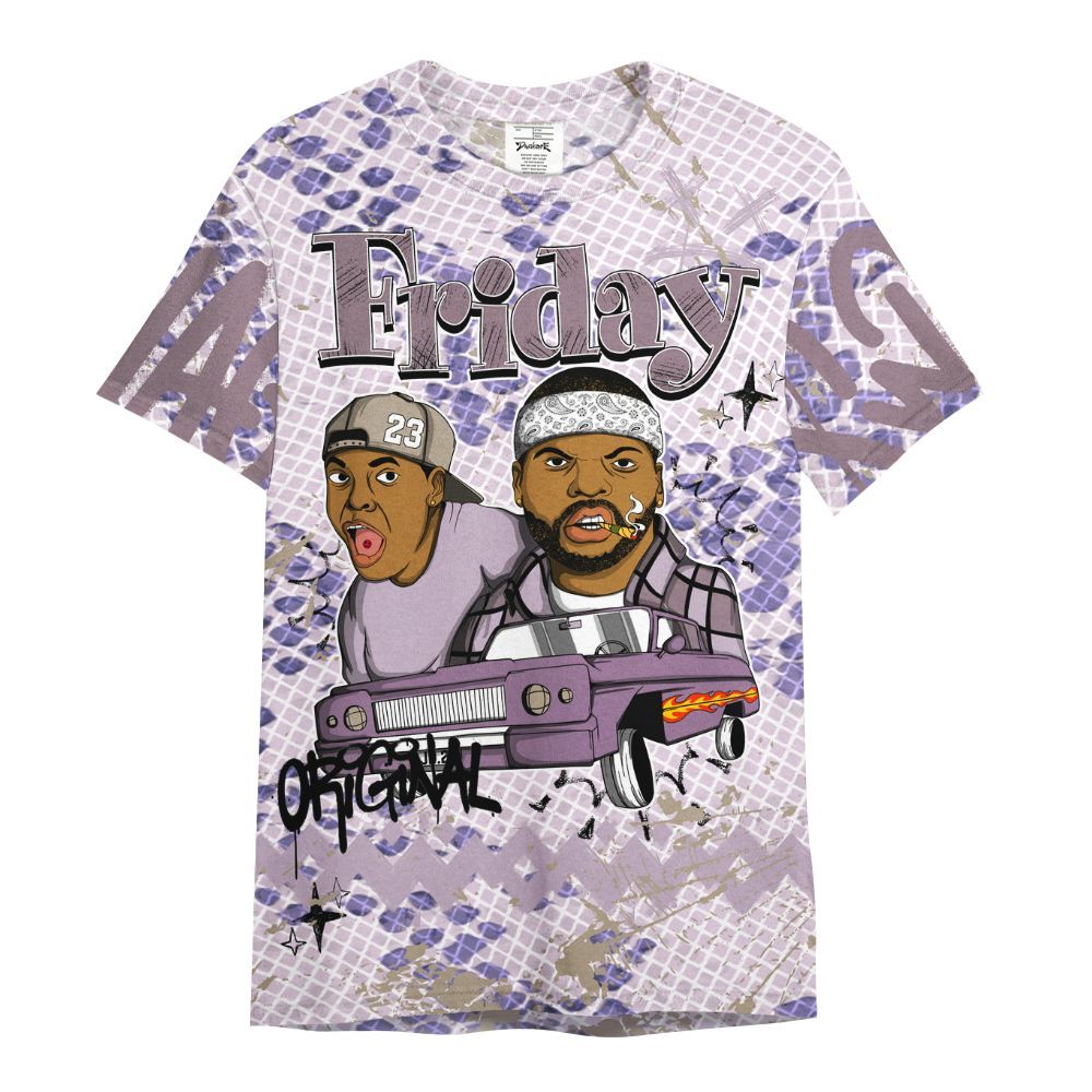 Shirt To Match Air Force 1 Low Purple Snake - Friday Sneaker Crayon All Over Print