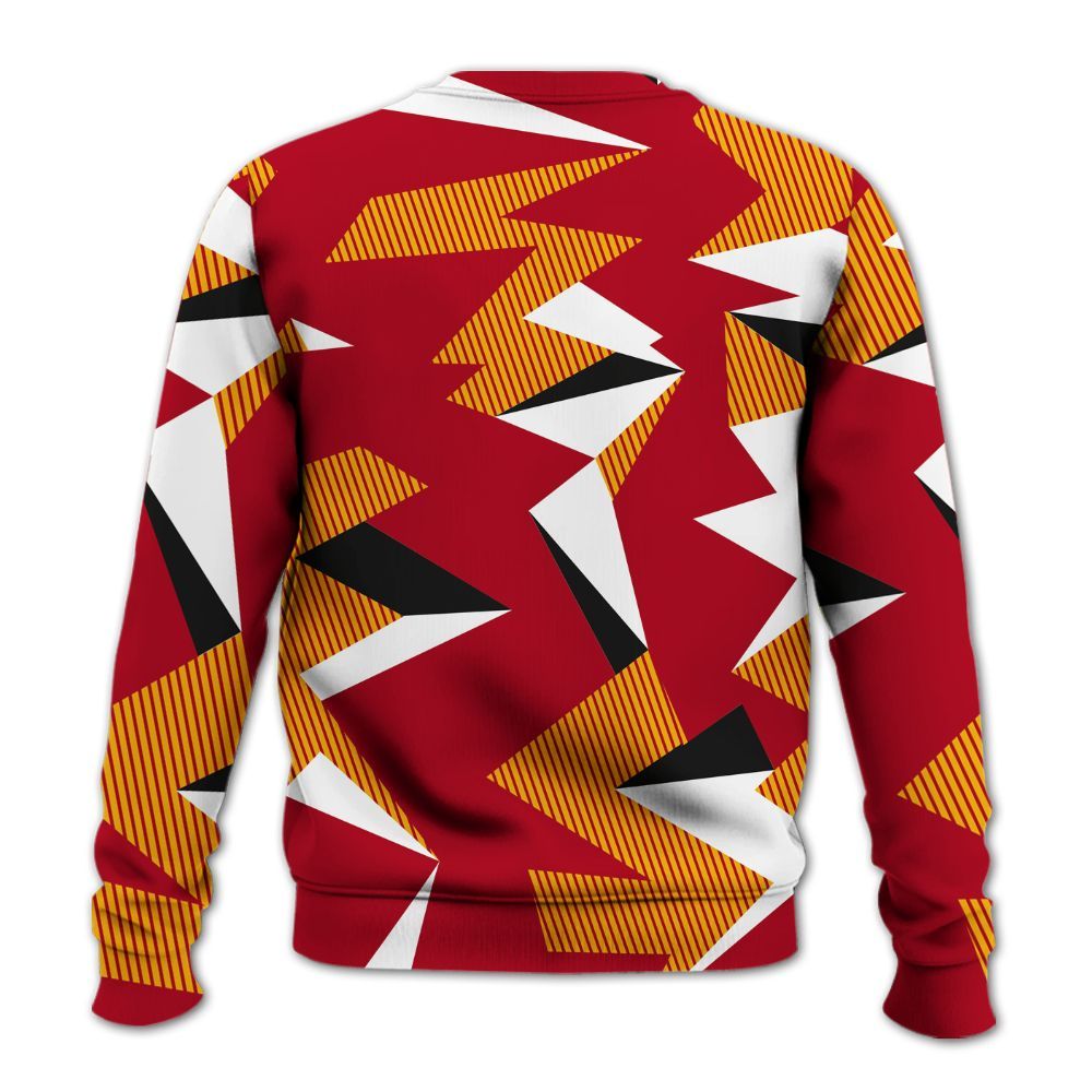 Sweatshirt To Match Cardinal 7s - Geometric Camouflage Pattern All Over Print