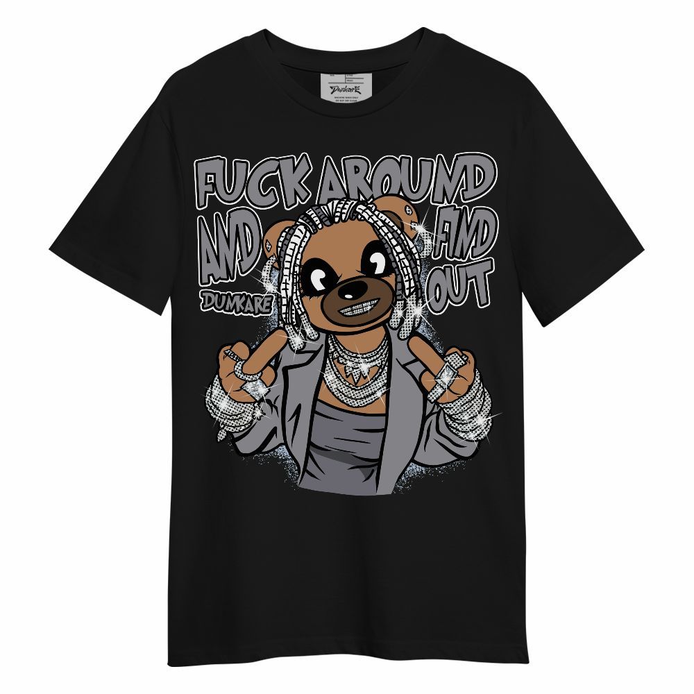 Shirt To Match Low Cement Grey 11s - F#ck Around Bear Bear Unisex Shirt