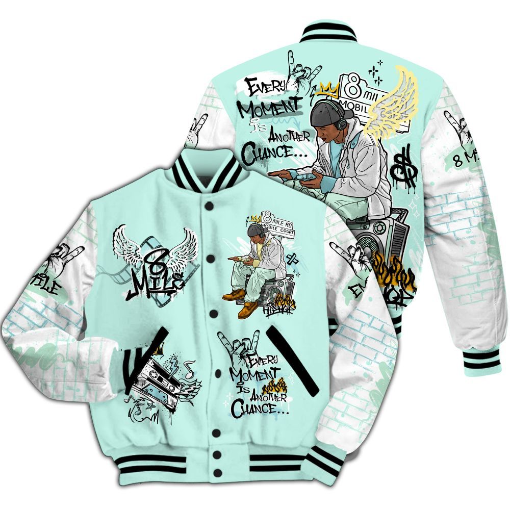 Varsity Jacket To Match Retro Low Igloo 11s - 8Mile Movie Graffiti All Over Print